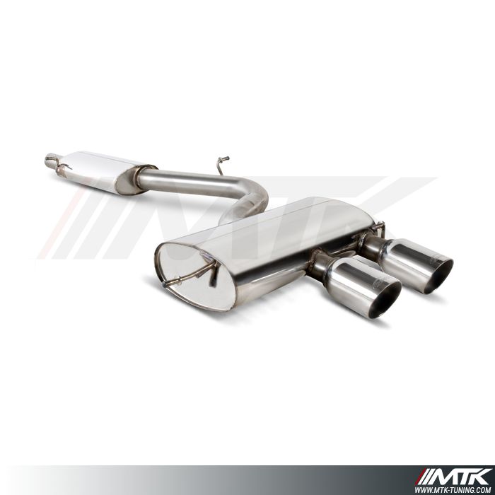 Catback avec silencieux intermediaire Volkswagen Golf MK5 R32